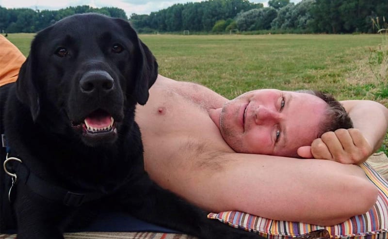 Alfie and Barrie Hadfield at Walthamstow Marshes