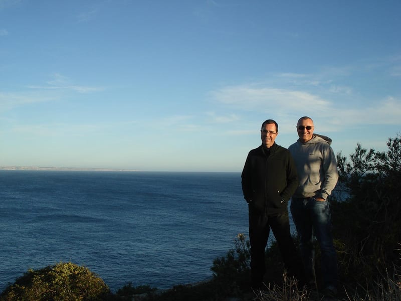 Louis de Araujo and Henry Davies, Mallorca, 2010