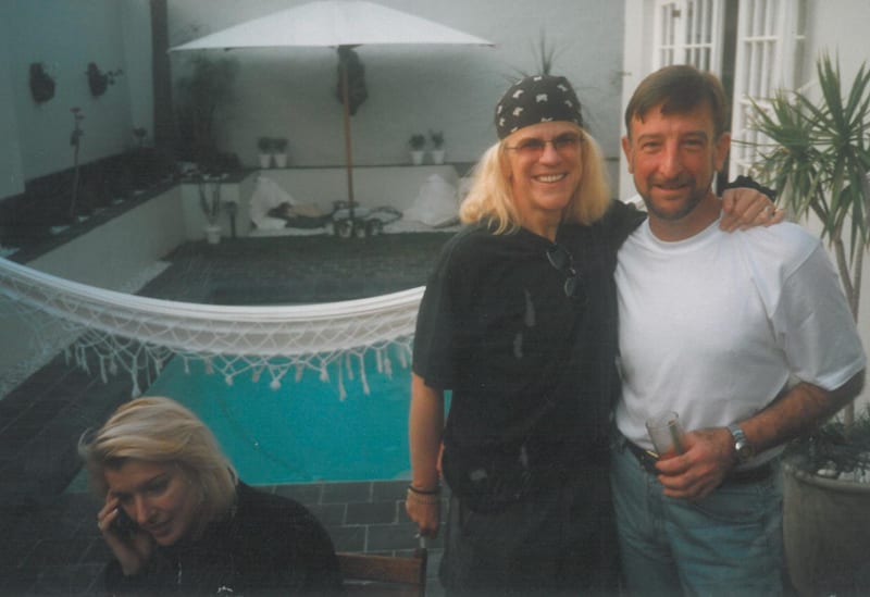Sally and Neil at Garth's pool, Durban