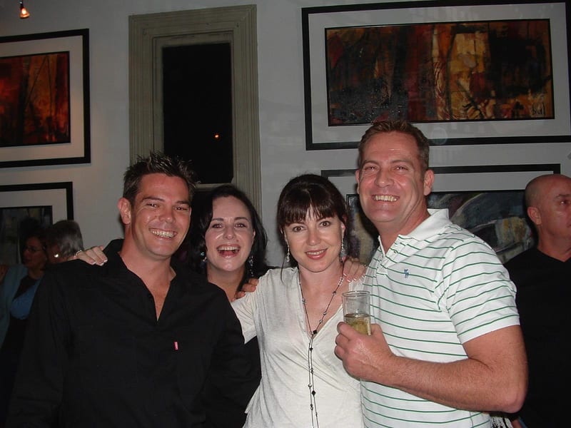 Onion Ring 30th Reunion Party. Rowan, Tanya, Leigh and Garth