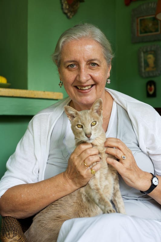 Cheryl and her cat