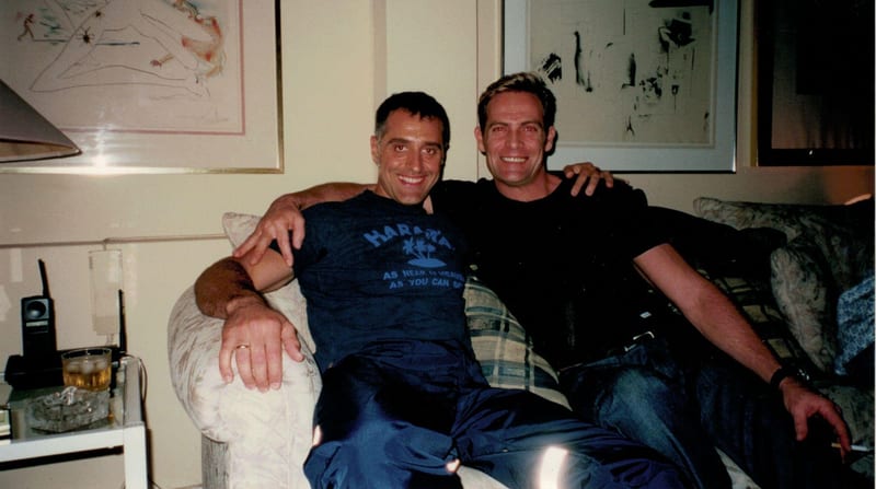 Henri and Garth at Peter and Graham's house