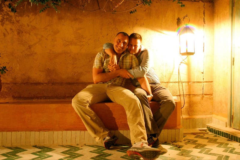 Henri and Barrie, Marrakesh, Morrocco