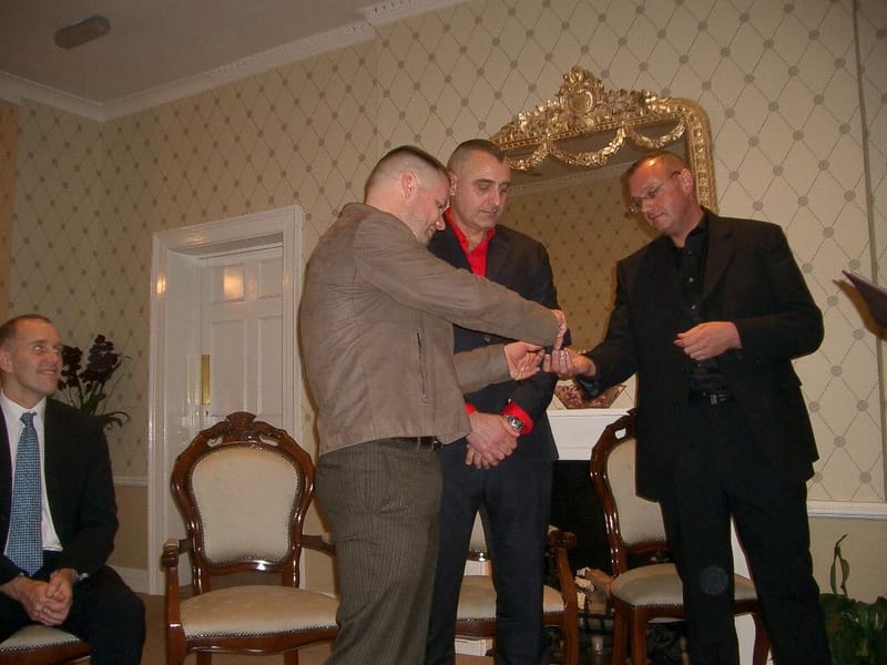 Luke Davies, Barrie Hadfield, Henry Davies and Kevin Wilson