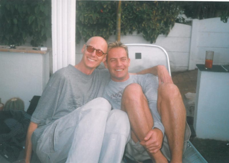 Patrick and Garth at Garth's house