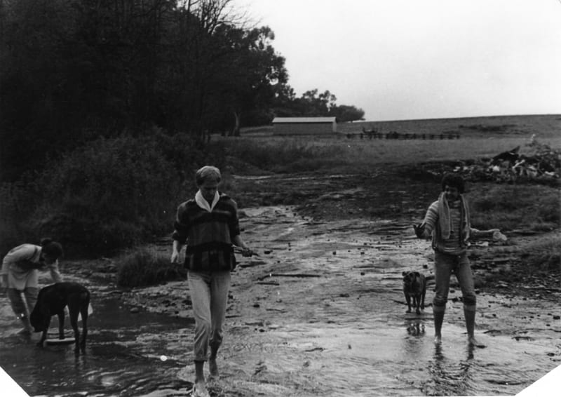 Leanne, Patrick and Henri in the Berg