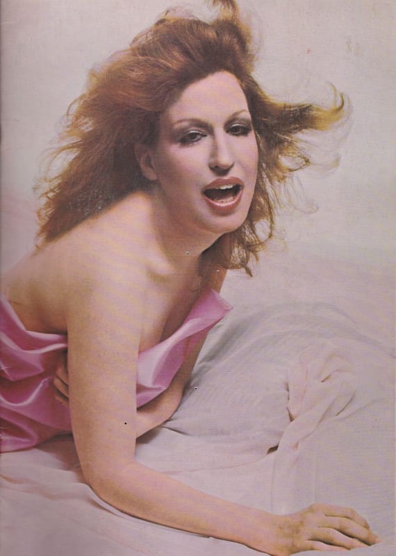 Bette Midler programme at The Palladium, London, 1978