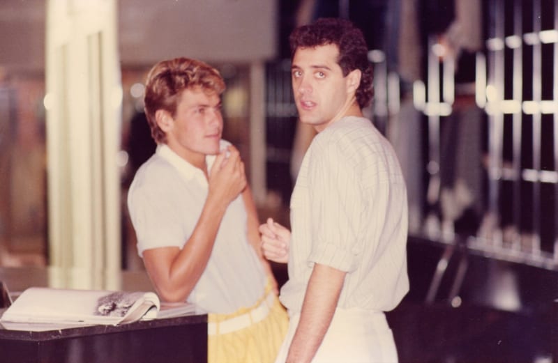 Alfie Saville and Henri at HD Menswear store, Salisbury Arcade, Durban