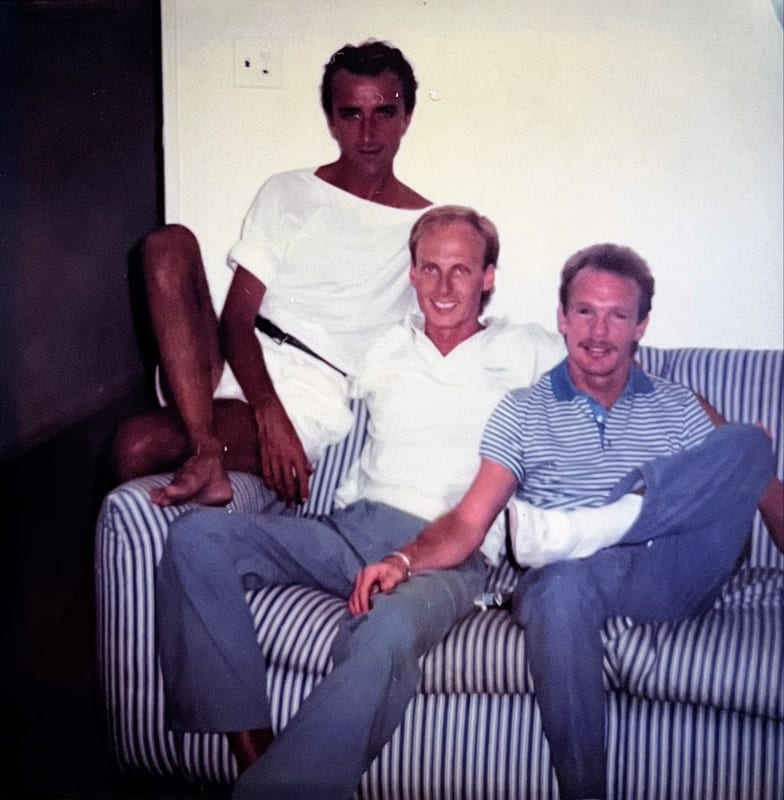 Maxi Spazzoli, Patrick Brill and Stephen Doubell in Bantry Bay, Cape Town