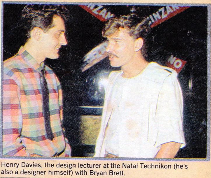 Henri and Bryan Brett at The Cinzano Design competition