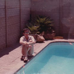 Steven at Derek Meuvis's pool
