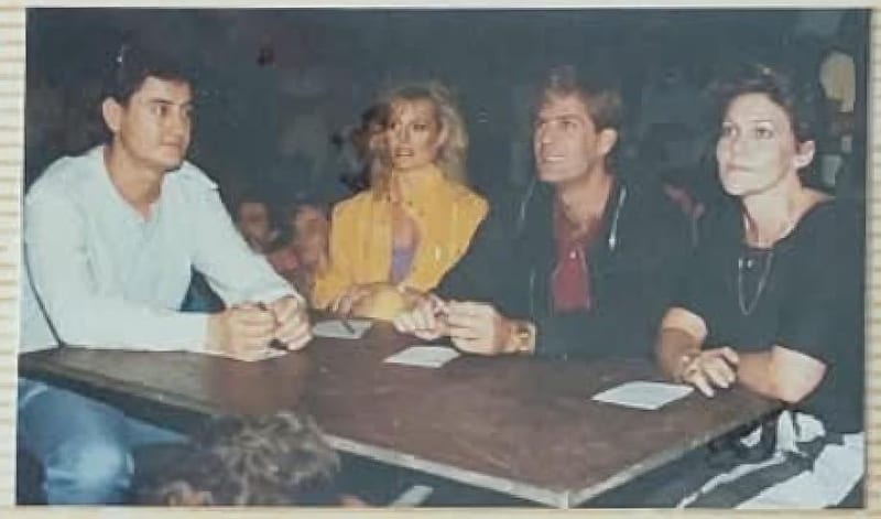 The judges. Ronnie Botha, Garth Gething