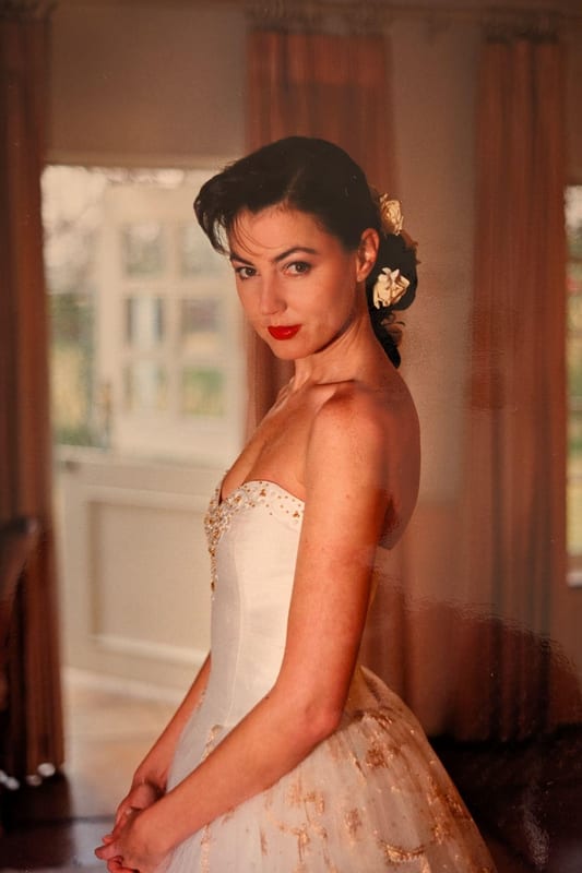 Leigh's Wedding. Dress designed by Patrick Brill. Leigh Downing