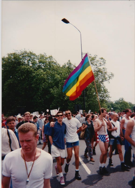 Oliver Ellis and Henri at Gay Pride 94 in London