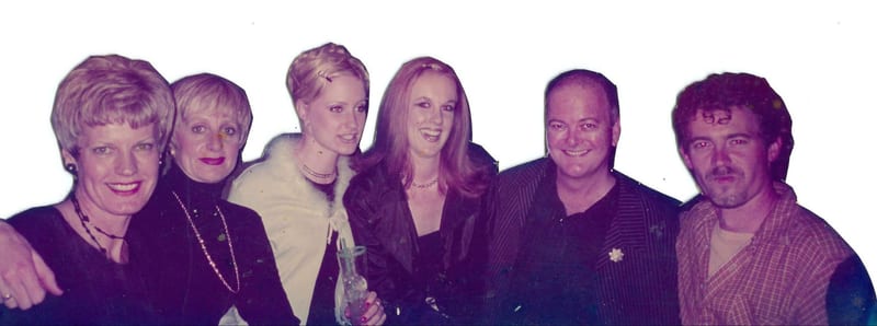 Priscilla Blackie, Penny Brill, Nicola and Megan Blackie, Steven