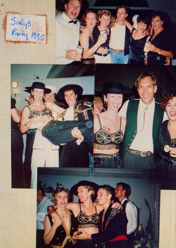 Sally Chance's Birthday party. 330, Durban. Michelle Barfoot, Mark, Deanne Halfon and Sally Chance