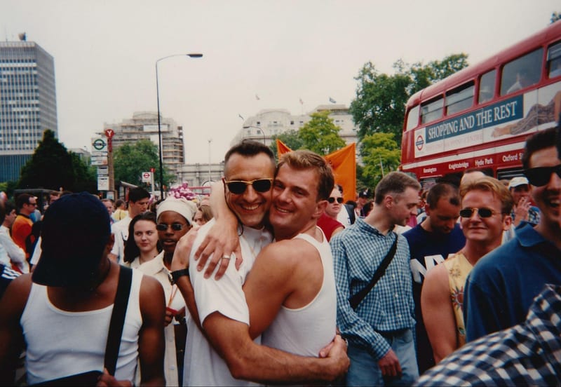 Henri and Jonathan Arun at Gay Pride
