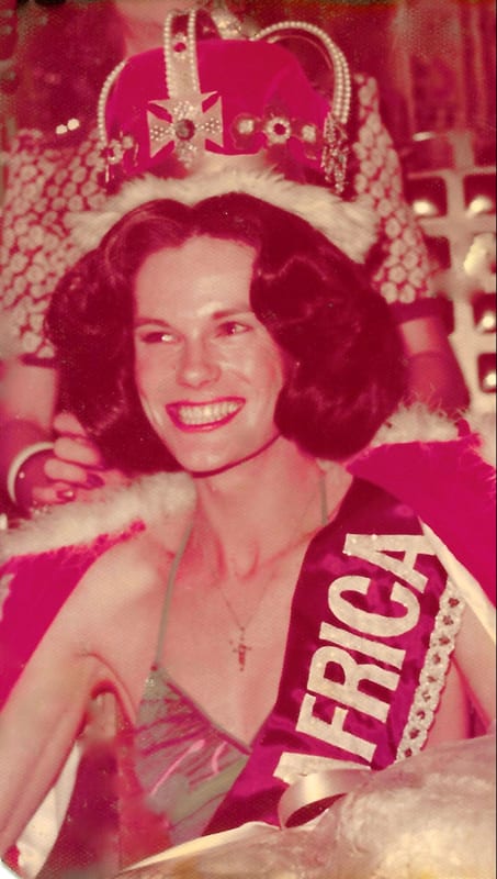 Ian Perry winning Miss South Africa